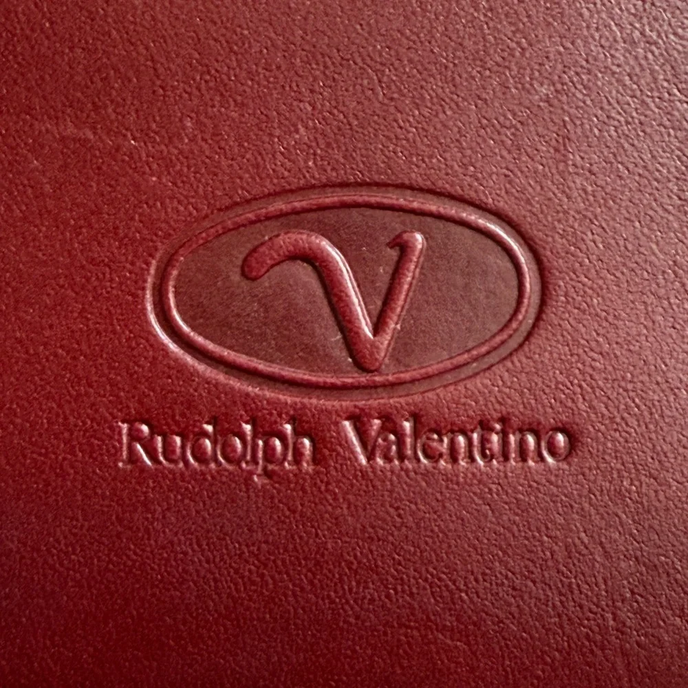 Rudolph Valentino Burgundy Leather Bifold Wallet